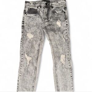 Empyre Black and Gray Distressed Kids Jeans